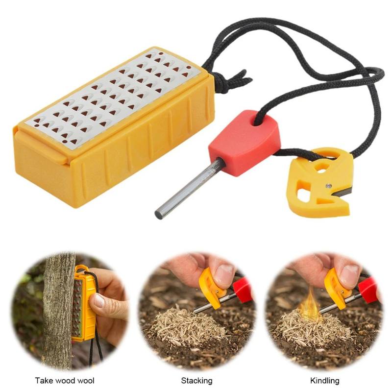 Portable Outdoor Emergency Tin - Magnesium Fire Starter recension och pris