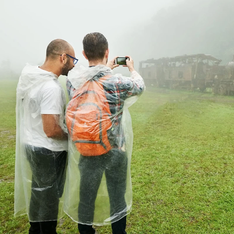 6Pcs Disposable Waterproof Rai - Emergency Poncho Rain recension och pris