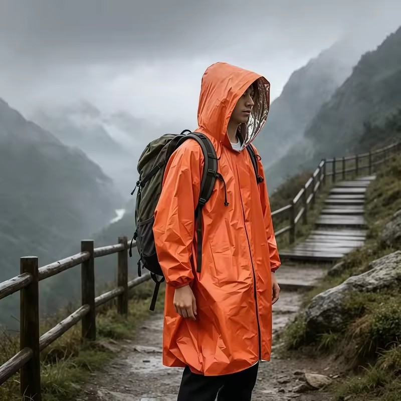 Emergency Survival Rain Hot Po - Survival Blanket Reflective recension och pris